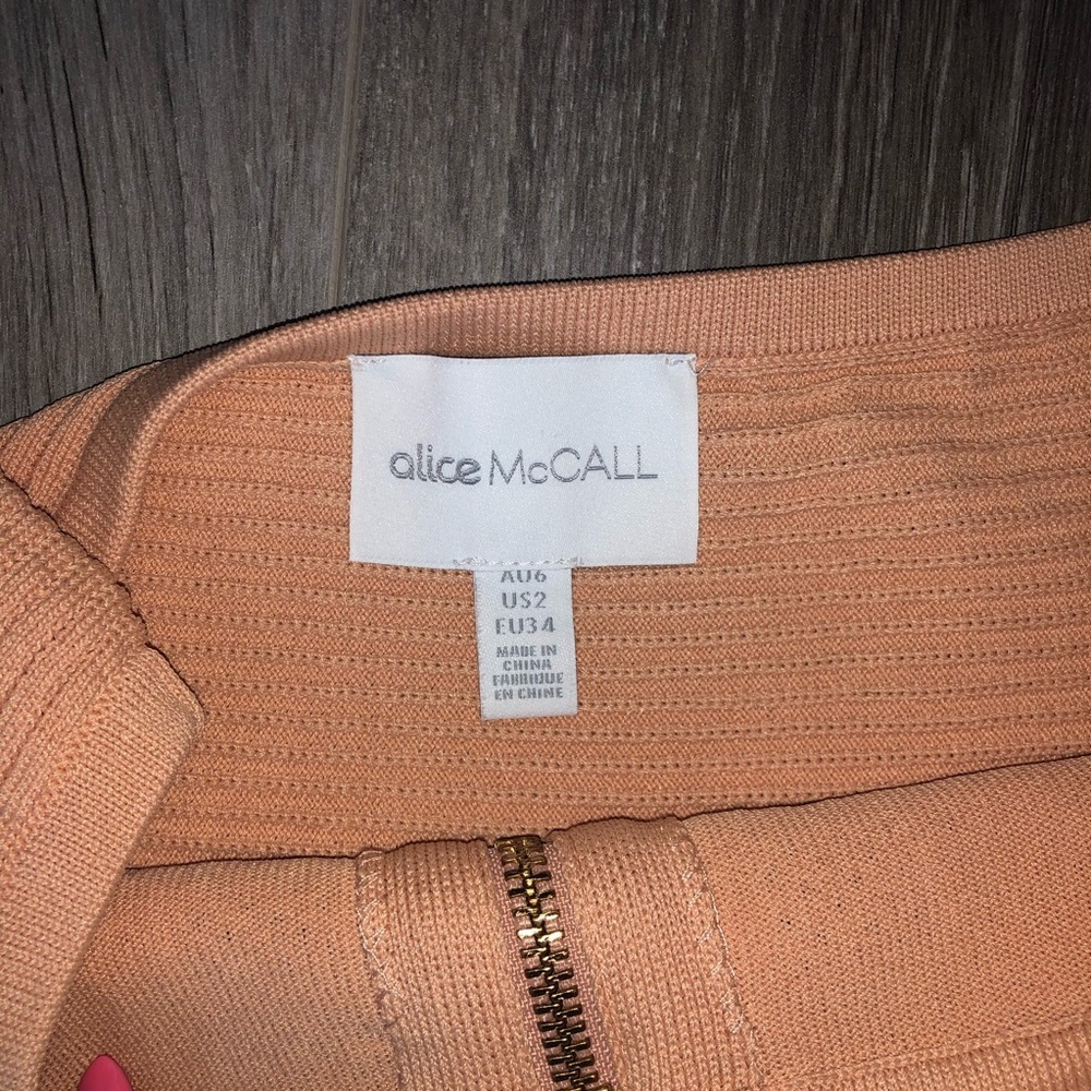 Alice McCall I Am Yours Dress Apricot - 2 - Picture 6 of 9